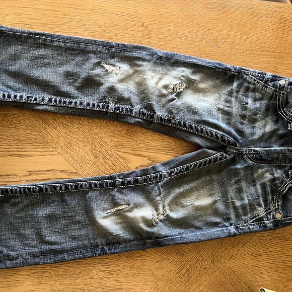 Kids Distressed Blue Jeans - Picture 1 of 2